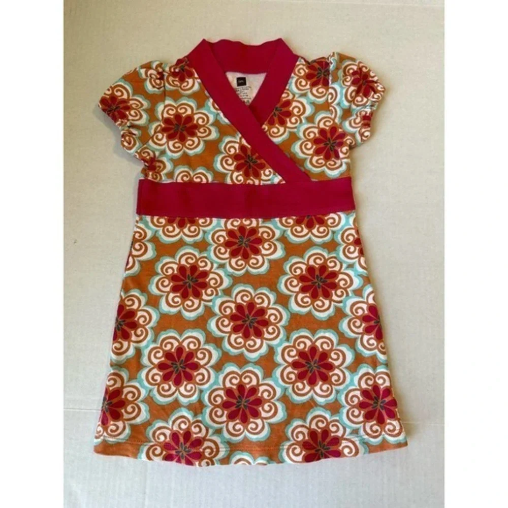 Tea Collection Dress Size 2 Pink Floral‎